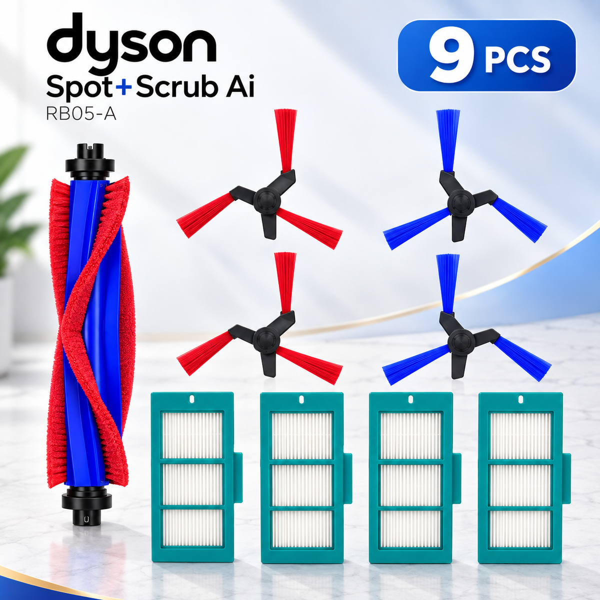 Dyson Spot+ Scrub AI Replacement   9 pcs kit