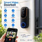 Wireless Smart Video Doorbell – WiFi, Two-Way Audio, Night Vision & Motion Detection