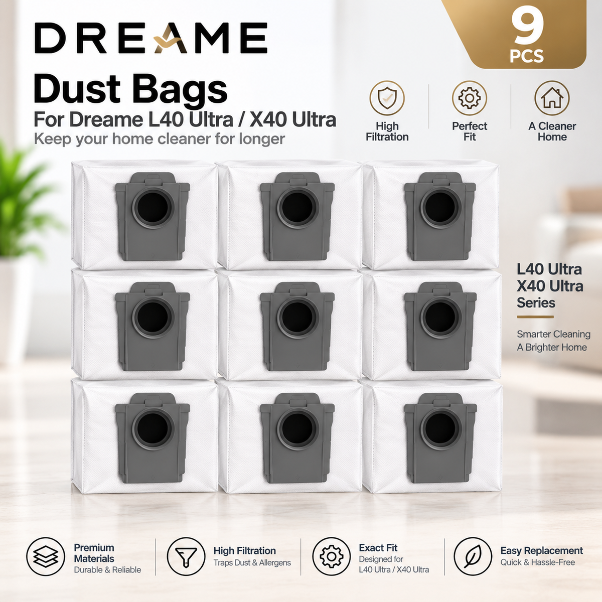 Dreame L40 Ultra / X40 Ultra Robot Vacuum Accessories