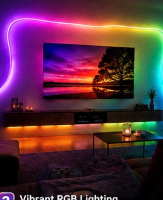 5M Smart WiFi RGB LED Neon Strip Light – Waterproof IP65, App & Remote Control
