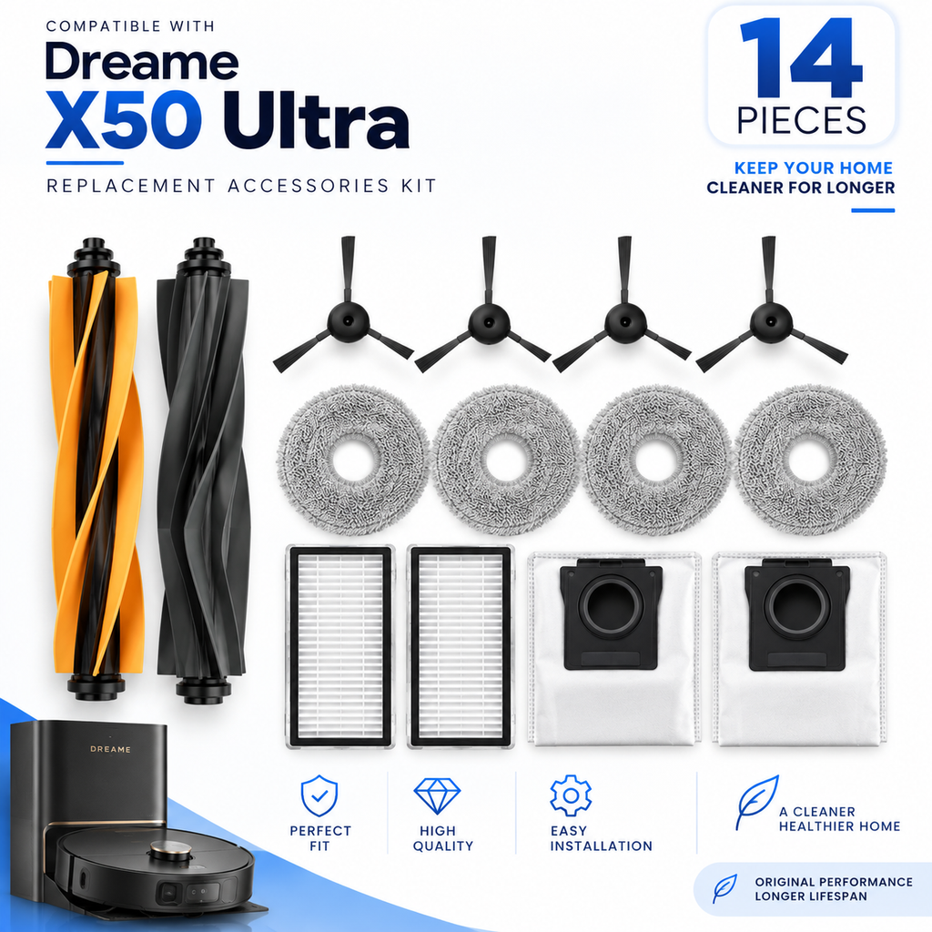 Dreame X50 Ultra Replacement Accessories Kit – Robot Vacuum Parts