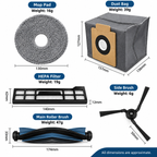 Eufy X10 Pro Omni Replacement  Accessories kit