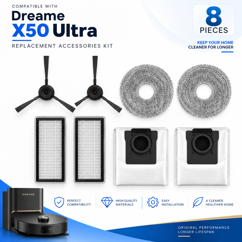 Dreame X50 Ultra Replacement Accessories Kit – Robot Vacuum Parts