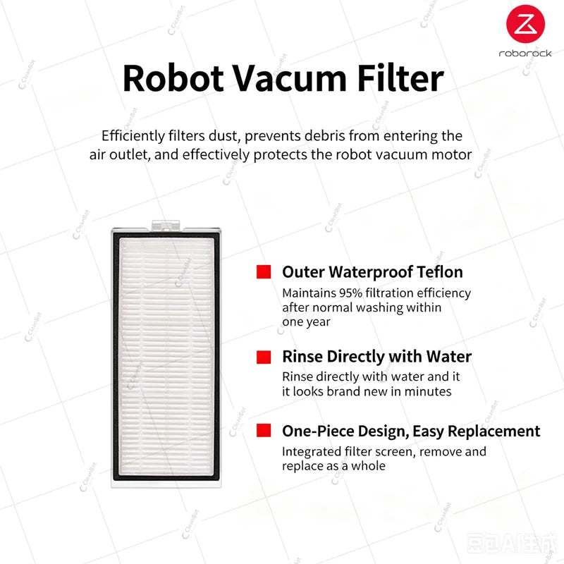 Roborock Q7 Max / Q7 Max+ / Q7 Plus / T8 HEPA Filter Robot Vacuum Cleaner Spare Parts Main Side Brush Mop Cloth Dust Bag