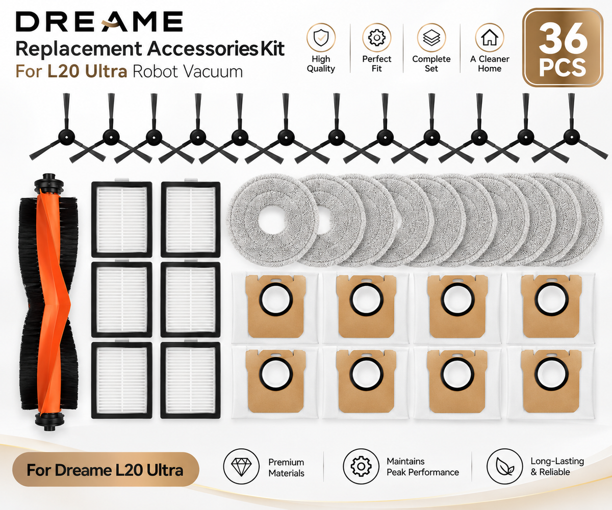 Dreame L20 Ultra Replacement Accessories Kit -Robot Vacuum Parts